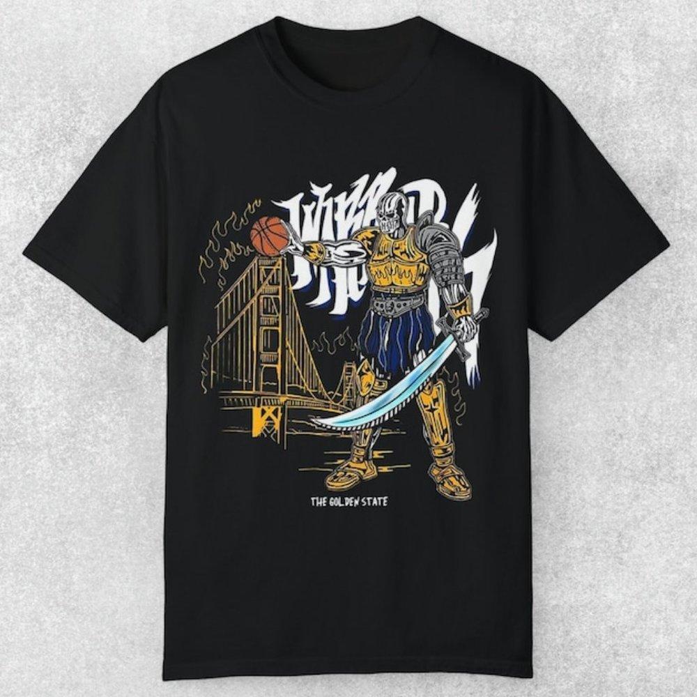Golden State Basketball Team Skull Shirt, Skeleton Graphic Tee, Fan Gift